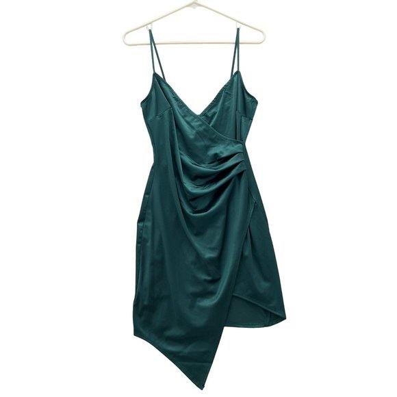EMERALD SUNDAE Asymmetrical-Hem Dress Size Medium Green - 0024 - Picture 10 of 10